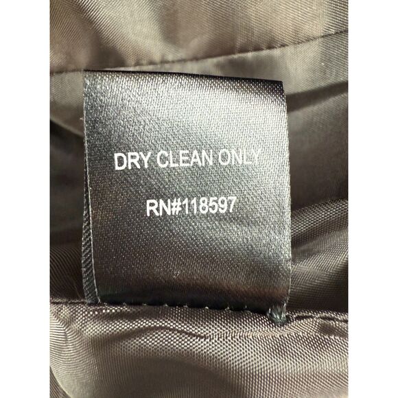 The Limited Women's Dark Brown Blazer Suit Jacket Polyester Rayon Stretch Size 4 - Picture 6 of 12